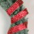 Northlight Red and Gold Circle Wired Christmas Craft Ribbon 2.5 x 16 Yards Perspective: back