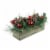 Northlight 24 Mixed Pine and Red Ornaments Artificial Christmas Arrangement in Wood Planter Perspective: back