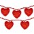 Northlight 10-Count Red Heart Mini Valentine's Day Light Set, 7.5ft Red Wire Perspective: back