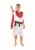 Northlight White and Red Roman Caesar Boy Child Halloween Costume - Large Perspective: back