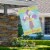 Northlight Easter Blessings Cross and Lilies Outdoor House Flag 28 x 40 Perspective: back