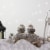 Northlight 18 LED Lighted Rustic Glittered Birds on a Snowy Log Christmas Decoration Perspective: back