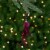 Northlight 9  Plum Red Feather and Gemstone Pendant Christmas Ornament Perspective: back