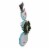 Northlight 36  White and Blue Metal Snowman with Wreath Christmas Floor Decoration Perspective: back