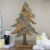 Northlight 23.5 Brown Textured Wood Tabletop Christmas Tree Perspective: back