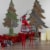 Northlight 16 Red and Green Plaid Standing Reindeer Christmas Figure Perspective: back