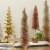 Northlight 14 Gold Glittered Spiral Sisal Christmas Tree Tabletop Decoration Perspective: back