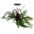 Northlight 10 Green Artificial Sprigs and Pine Cone Christmas Candle Holder Perspective: back