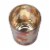 Northlight 5  Matte White and Gold Autumn Leaves Flameless Glass Candle Holder Perspective: back