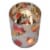 Northlight 6 Matte White and Gold Autumn Leaves Flameless Glass Candle Holder Perspective: back