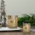Northlight 5  Matte Gold and White Birch Flameless Glass Candle Holder Perspective: back