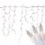 Northlight 300 Count Clear Mini Icicle Christmas Lights, 18ft White Wire Perspective: back