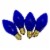 Northlight Set of 4 Blue C7 Transparent Christmas Replacement Bulbs - 2 Perspective: back