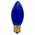 Northlight Pack of 4 Blue C9 Transparent Christmas Replacement Bulbs Perspective: back
