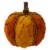 Northlight 7.5  Orange and Brown Fall Harvest Tabletop Pumpkin Perspective: back