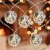 Northlight 10 B/O LED Warm White Clear Round Ball Christmas Lights - 4.75' Clear Wire Perspective: back