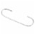 Northlight Club Pack of 100 Silver Christmas Ornament Hooks 1.5 Perspective: back