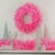 Northlight 36 Pink Spruce Artificial Christmas Wreath, Unlit Perspective: back