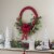 Northlight Red and Black Buffalo Plaid and Berry Artificial Christmas Wreath - 24-Inch, Unlit Perspective: back