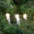 Northlight 50 Count Warm White LED G12 Berry Mini Christmas Lights, 15.9 ft White Wire Perspective: back