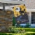 Northlight Spooky House Halloween Outdoor House Flag with Bats and Witch 28 x 40 Perspective: back