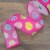Northlight Pink with Easter Egg Design Wired Spring Craft Ribbon 2.5 x 10 Yards Perspective: back