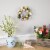 Northlight Pastel Easter Egg Mini Spring Easter Wreath, Pink and Yellow 8-Inch Perspective: back