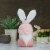 Northlight 14  Pink and White Easter and Spring Gnome Head with Bunny Ears Perspective: back