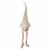 Northlight 29 Pink and Cream Sitting Spring Gnome Figure with a Knitted Hat Perspective: back