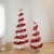Northlight 6' Pre-Lit Candy Cane Pop-Up Artificial Christmas Tree, Clear Lights Perspective: back