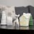 Northlight 5.5 Pearlized Cream Ceramic Moose Christmas Figure Perspective: back