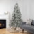 Northlight 6.5' Pre-Lit Flocked Madison Pine Artificial Christmas Tree, Multi Lights Perspective: back