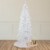 Northlight 7.5' Pre-Lit White Georgian Pine Pencil Artificial Christmas Tree, Warm White LED Perspective: back