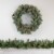 Northlight 9' x 12 Pre-Lit Snowy Waterloo Pine Artificial Christmas Garland - Clear Lights Perspective: back