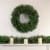 Northlight 9' x 14  Black River Pine with Pine Cones Artificial Christmas Garland, Unlit Perspective: back