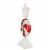 Northlight 18  Red Pinwheel Candy with Iridescent Glitter Shatterproof Commercial Christmas Perspective: back