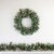 Northlight 24 Pre-Lit Artificial Frosted Pine and Pine Cone Christmas Wreath Perspective: back