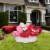 Northlight 5' Inflatable Lighted Valentine's Day Conversation Hearts Outdoor Decoration Perspective: back