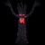 Northlight 55 LED Lighted Black Terrifying Tree Outdoor Halloween Decoration, Purple Lights Perspective: back