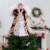 Northlight 14  Burgundy Angel with Lighted Candle Christmas Tree Topper Perspective: back