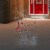 Northlight 36  Lighted Standing Reindeer Silhouette Outdoor Christmas Decor Perspective: back