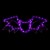Northlight 23.5 Lighted Bat with 4 Function Controller Window Silhouette Halloween Perspective: back