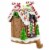 Northlight 5.75 Gingerbread House Christmas Stockin Holder Perspective: back