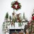 Northlight Set of 2 Beige and White Gingham Nordic Christmas Gnomes, 13 Perspective: back