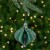 Northlight 4.25  Glittered Green Onion Christmas Ornament Perspective: back