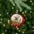 Northlight 4 Glittered Reindeer Glass Christmas Disc Ornament Perspective: back