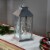 Northlight LED Lighted Polar Bear and Flocked Trees Christmas Lantern - 11 Perspective: back