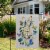 Northlight Bunny and Butterflies Welcome Easter Floral Outdoor Garden Flag 18 x 12.5 Perspective: back