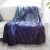 Fluffy Plush Throw Blanket 50 x 60 Inch- Ocean Dolphin Print Lightweight Hypoallergenic Bed Perspective: back