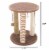 Cat Scratching Post with Perch Sisal Rope and Toys for Cats and Kittens Play Perspective: back